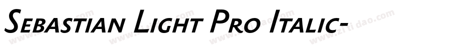 Sebastian Light Pro Italic字体转换